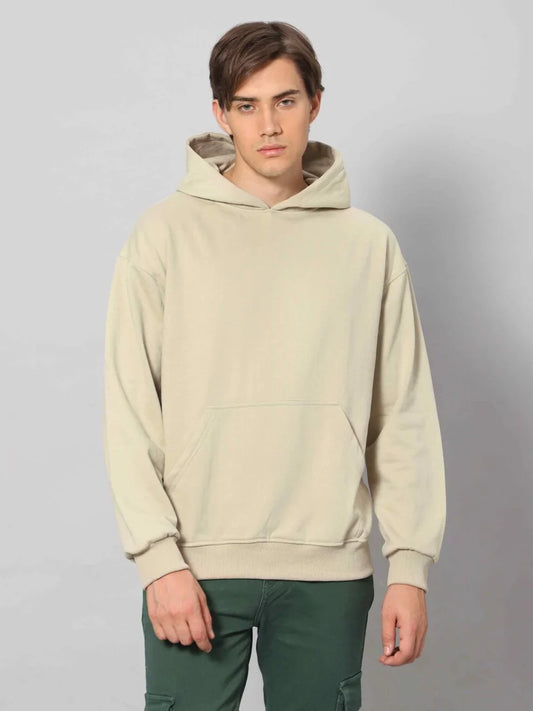 Sand Heavy Fleeced Hoodie PullOver