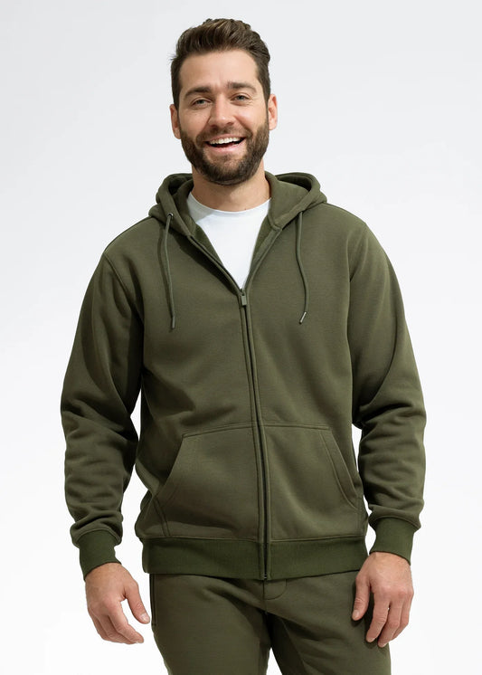 Military Green Premium Zipper Hood