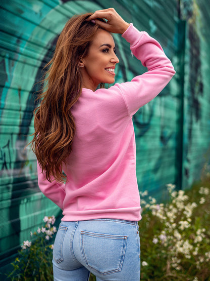 Candy pink Sweatshirt Fleeced