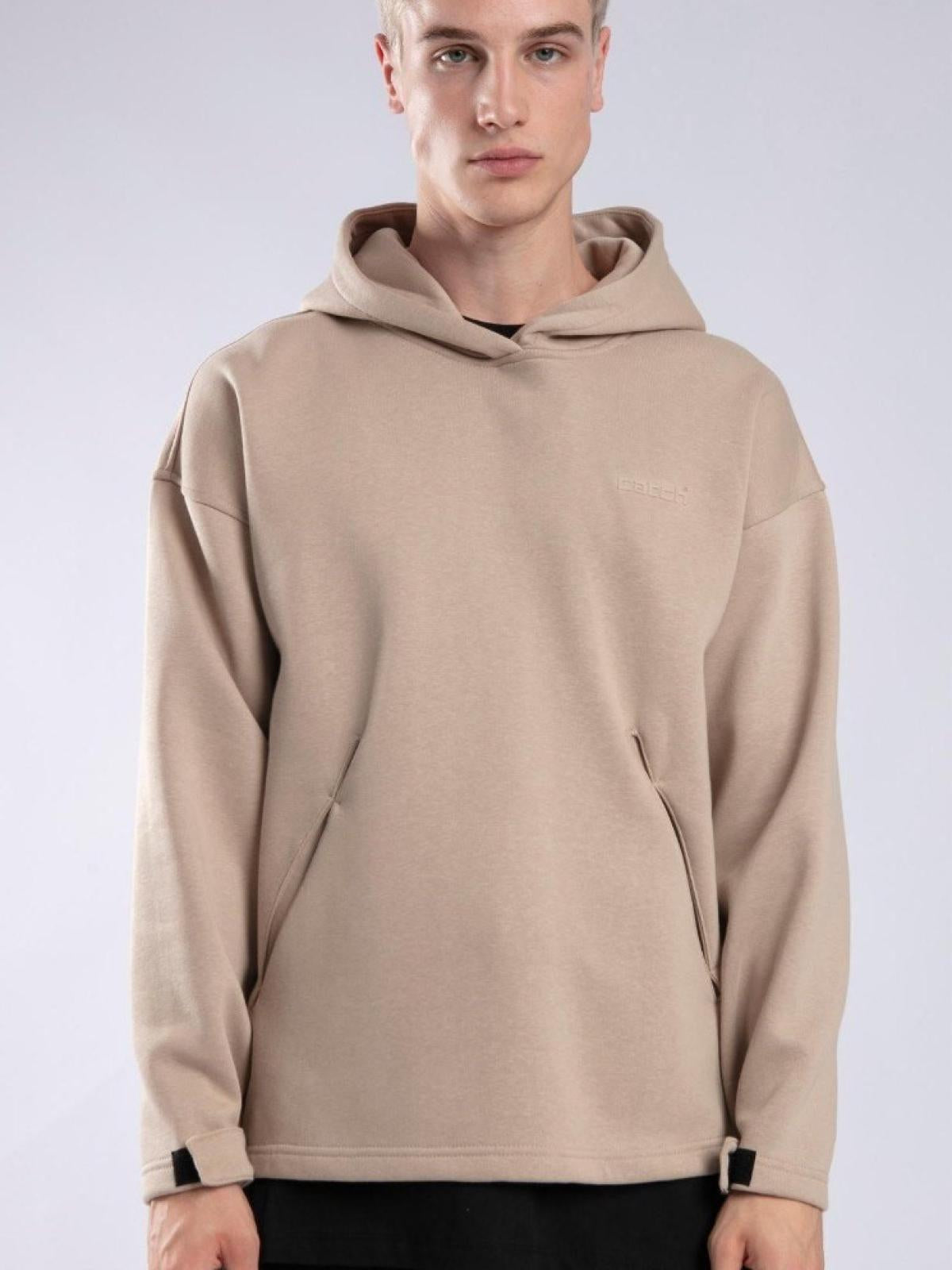 Biege Hoddied Pullover Premium